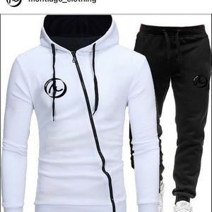 Cotton means Montiago cross zipper brand new jogging suit